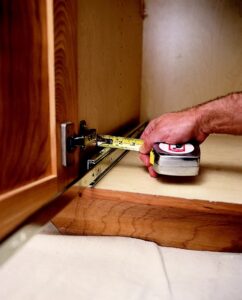 how to install a pull out kitchen shelf