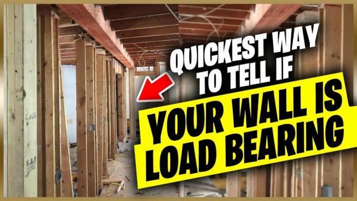 how to tell if a wall is load bearing